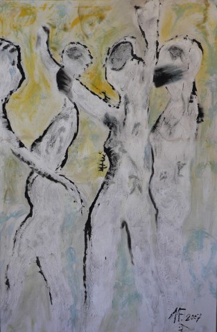 2007 martin franke, die zukunftssucher, ca 200 x 120 cm, 2007